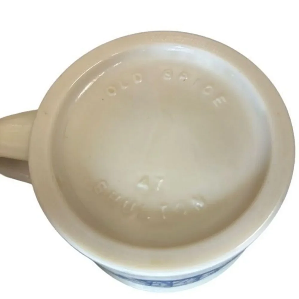 Old Spice Shulton 1960’s-70’s Ceramic Shaving Mug Ship Grand Turk Salem 1786